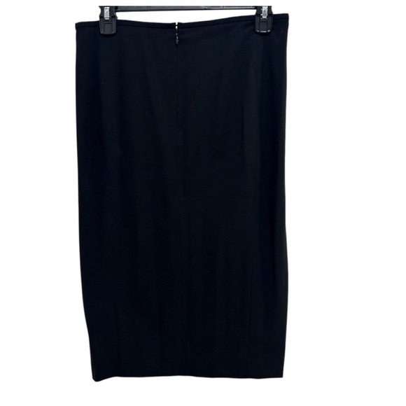 Donna Karan Collection Pencil Skirt Black Size 2 Lightweight Wool Italy - Picture 2 of 6